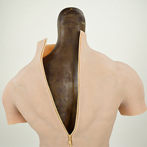 Muscle Suit Fake Abs with Zipper