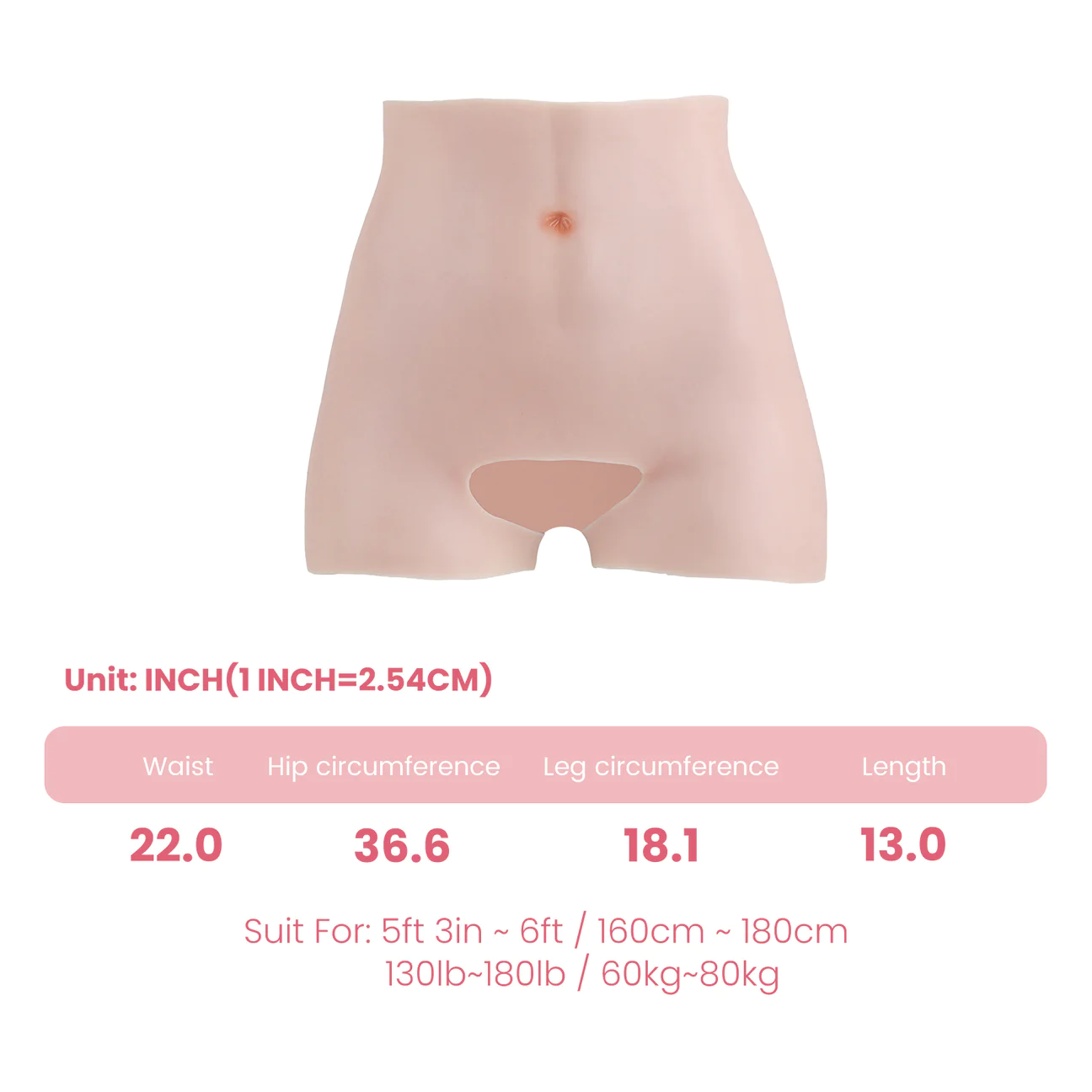 SILICONE OPEN-CROTCH PANTS 1G