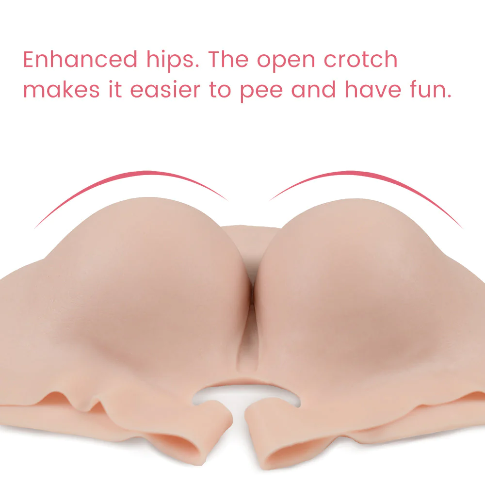 SILICONE OPEN-CROTCH PANTS 1G