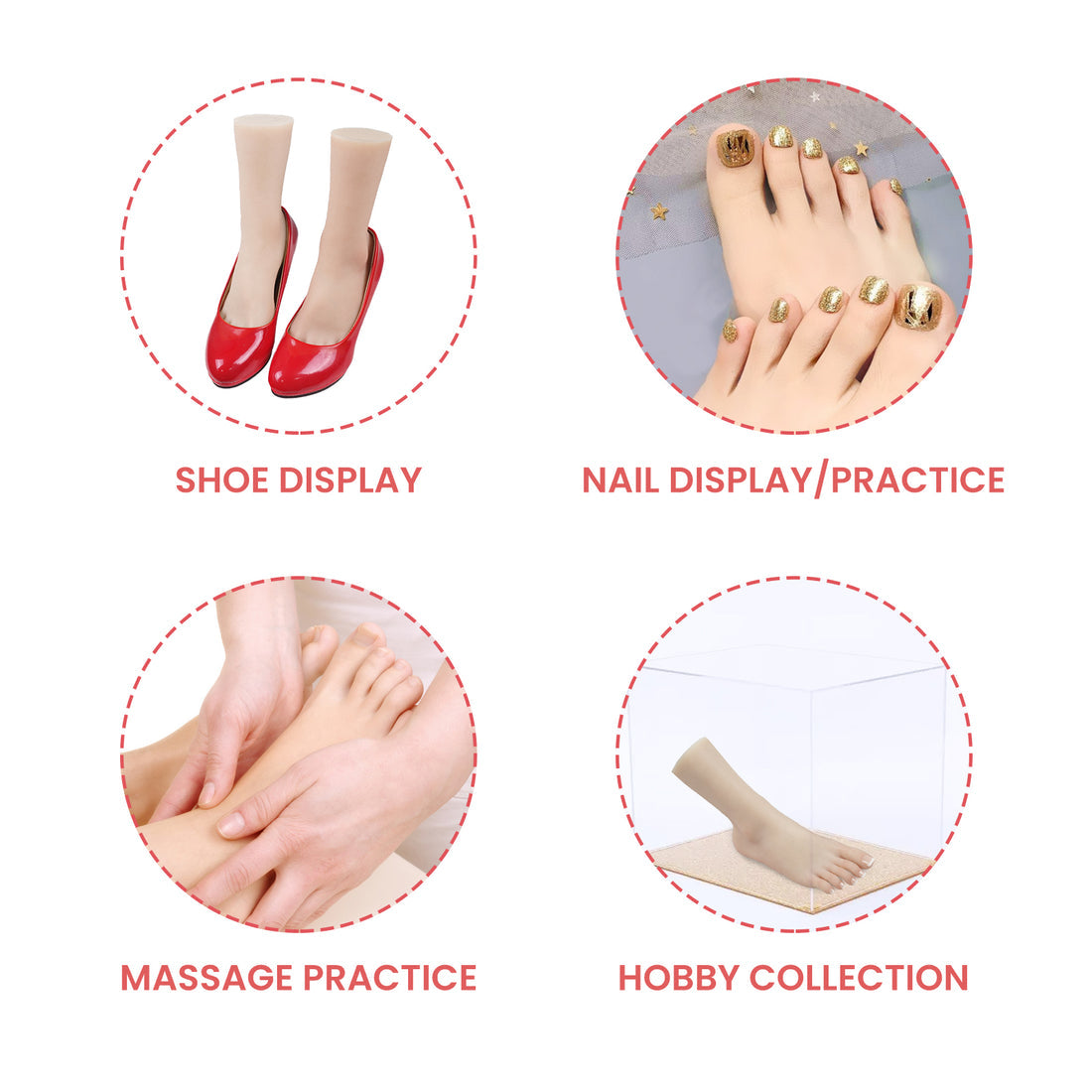 Silicone Female Foot Model Mannequin