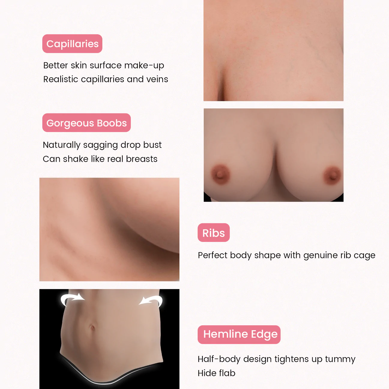 Silicone Highest Breast with airbag 8G