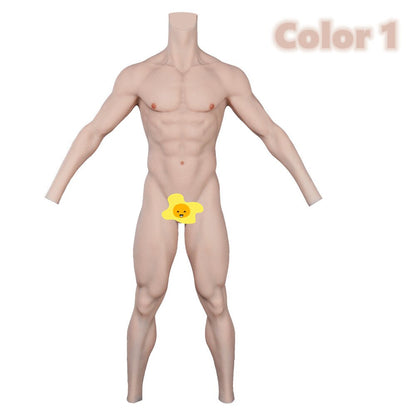 8G Lifelike Silicone Onesie With Arm And Whole Body Muscle