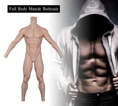8G Lifelike Silicone Onesie With Arm And Whole Body Muscle